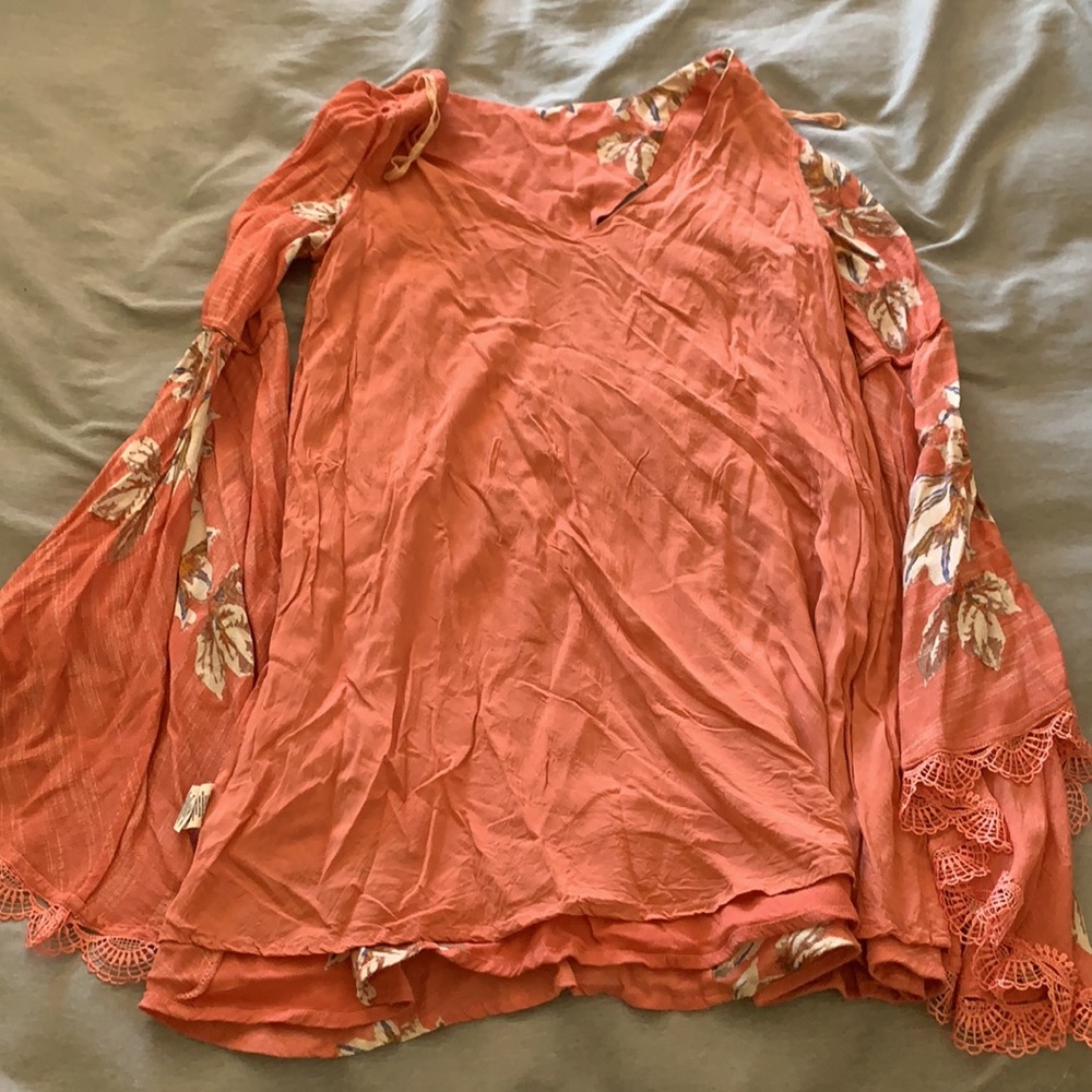Free people wanderer mini boho dress preowned S - Picture 12 of 12